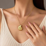 Gold Shell Pendant
