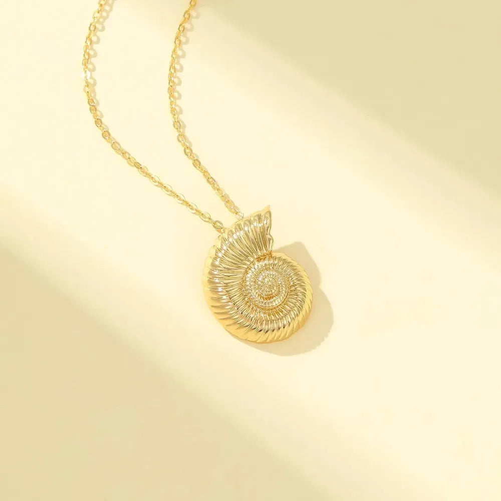 Gold Shell Pendant