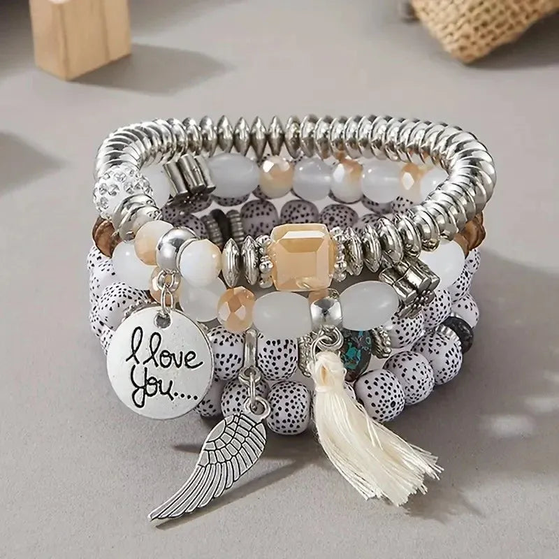 Beaded Bracelet Stack