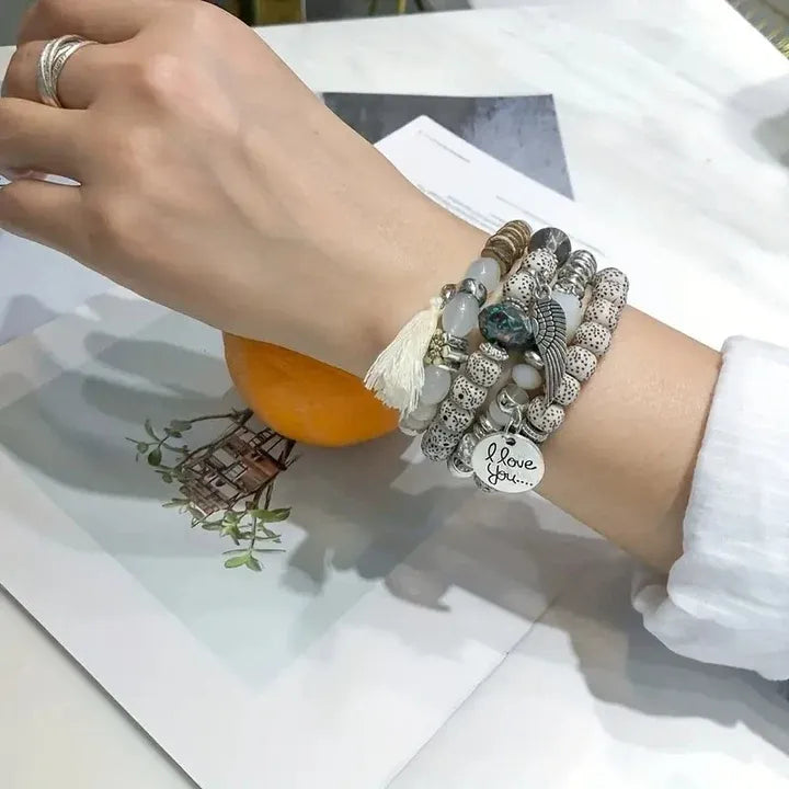 Beaded Bracelet Stack