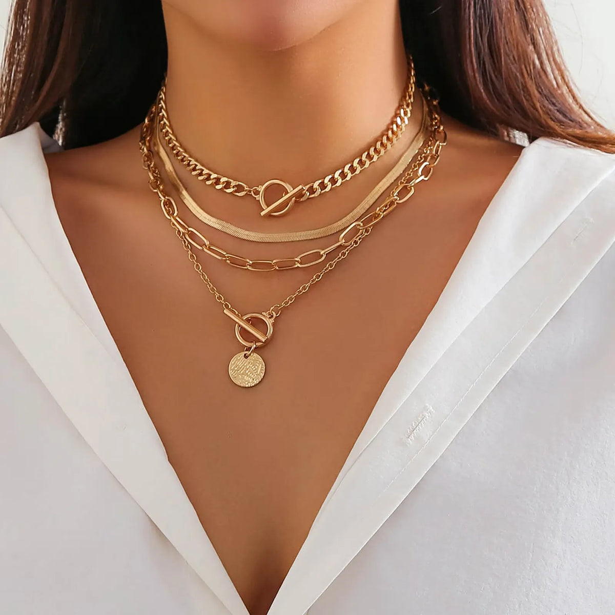 Layered Gold Necklace