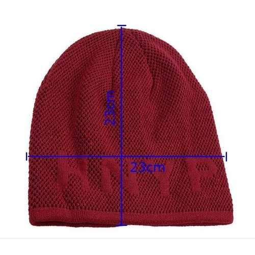 Men Outdooors Ski Mountaineering Cap Warm Crochet Knitting Slouch Beanie Hat