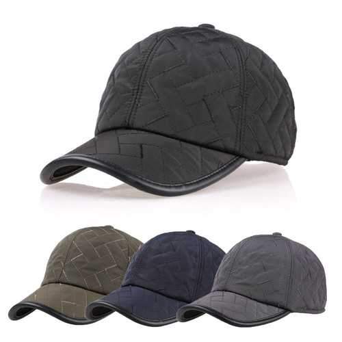 Men Male Earflap Earmuffs Waterproof Baseball Cap Adjustable Blank Golf Sport Outdooors Hat