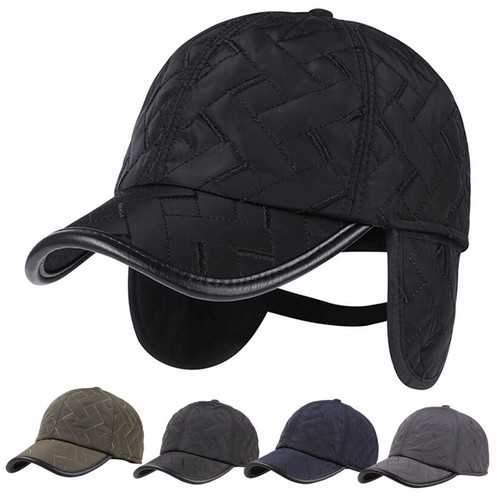 Men Male Earflap Earmuffs Waterproof Baseball Cap Adjustable Blank Golf Sport Outdooors Hat