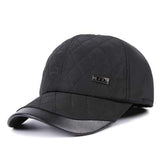 Men Male Earflap Ear Muffs Baseball Cap Adjustable Blank Golf Sport Outdoor Hat