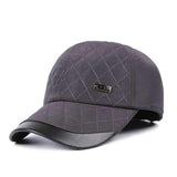 Men Male Earflap Ear Muffs Baseball Cap Adjustable Blank Golf Sport Outdoor Hat