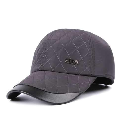 Men Male Earflap Ear Muffs Baseball Cap Adjustable Blank Golf Sport Outdoor Hat