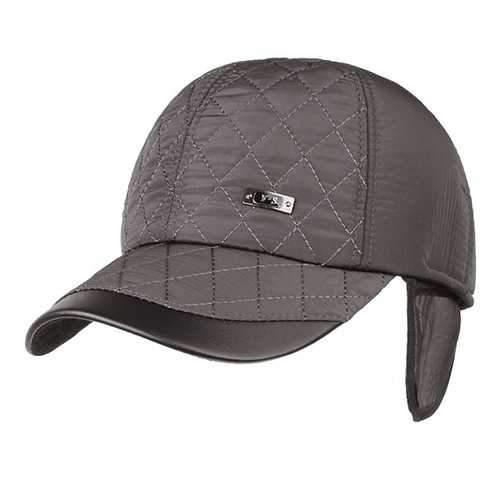 Men Male Earflap Ear Muffs Baseball Cap Adjustable Blank Golf Sport Outdoor Hat
