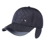 Men Male Earflap Ear Muffs Baseball Cap Adjustable Blank Golf Sport Outdoor Hat