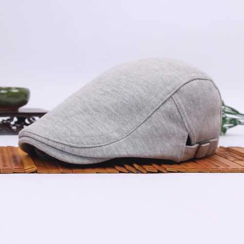 Unisex Cotton Blend Beret Hat Paper Boy Duckbill Golf Flat Buckle Cabbie Cap For Men Women