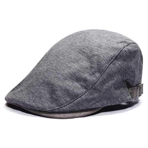 Mens Beret  Newsboy Striped Adjustable Gorras Planas Hat Cabbie Ivy Cap