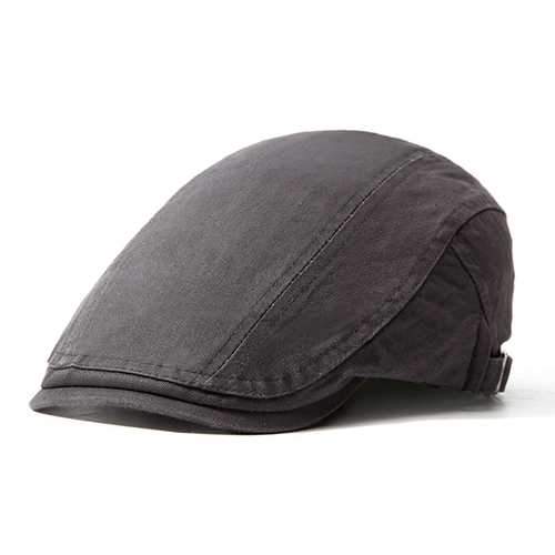 Unisex Men Women Cotton Blend Newsboy Beret Hat Duckbill Golf Flat Buckle Cabbie Cap