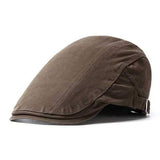 Unisex Men Women Cotton Blend Newsboy Beret Hat Duckbill Golf Flat Buckle Cabbie Cap