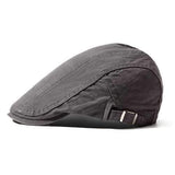Unisex Men Women Cotton Blend Newsboy Beret Hat Duckbill Golf Flat Buckle Cabbie Cap