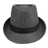 Unisex  Jazz Cap Vintage Woolen Bucket Trilby Brim Fedora Panama Hat
