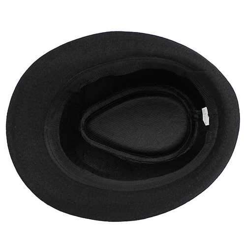 Unisex  Jazz Cap Vintage Woolen Bucket Trilby Brim Fedora Panama Hat
