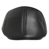 Unisex Men Women Artificial Leather Newsboy Beret Hat Duckbill Cowboy Golf Flat Cabbie Cap