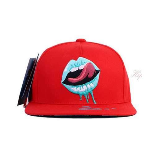 Unisex Men Women Printed Lip Tongue Pattern Hip-hop Baseball Cap Adjustable Snapback Hat