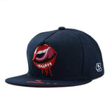 Unisex Men Women Printed Lip Tongue Pattern Hip-hop Baseball Cap Adjustable Snapback Hat