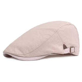 Men Cotton Beret Hat Buckle Adjustable Paper Boy Newsboy Cabbie Golf Gentleman Cap