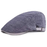 Men Cotton Beret Hat Buckle Adjustable Paper Boy Newsboy Cabbie Golf Gentleman Cap