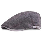 Men Cotton Beret Hat Buckle Adjustable Paper Boy Newsboy Cabbie Golf Gentleman Cap