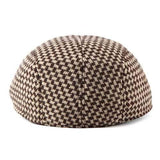 Unisex Men Women Swallow Grid Woolen Beret Cap Newsboy Flat Cowboy  Cabbie Hat