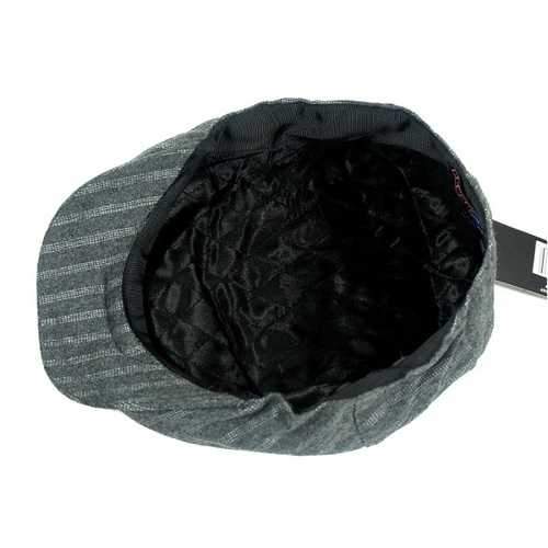 Men Herringbone Tweed Gatsby Newsboy Cap Cotton Ivy Golf Hunting Driving Flat Cabbie Hat
