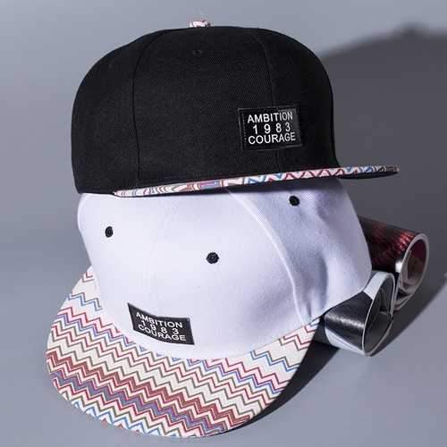 Unisex Men Women Colorful Wave Ambition Pattern Snapback Adjustable Baseball Cap Hip-hop hats