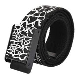 Unisex Belt Crack Explosion Thickened Canvas Smooth Pure Cotton Sports Belts