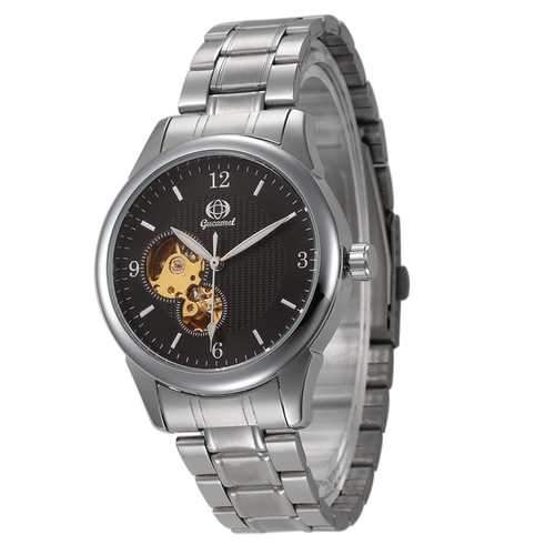 Gucamel GT12 Fashion Stainless Steel Band Mechanical Men Watch