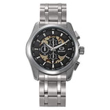 Gucamel GT07 Skeleton Stainless Steel Band Mechanical Men Watch
