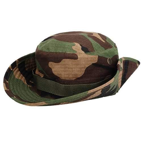 MUXINCAMP Outdoor Fisherman Hat Military Ben Nepalese Jungle Rounded Edges Bucket Hat