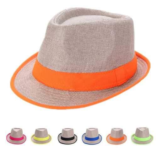 Unisex Men Women Panama Fedora Sun Cap Trilby Straw Gangster Beach Jazz Hat