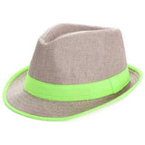 Unisex Men Women Panama Fedora Sun Cap Trilby Straw Gangster Beach Jazz Hat