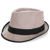 Unisex Men Women Panama Fedora Sun Cap Trilby Straw Gangster Beach Jazz Hat