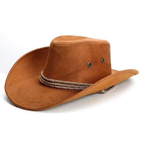 Classic Faux Leather Western Beach Sun Bucket Caps