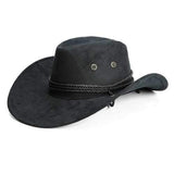 Classic Faux Leather Western Beach Sun Bucket Caps