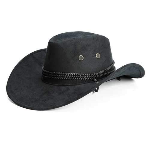 Classic Faux Leather Western Beach Sun Bucket Caps