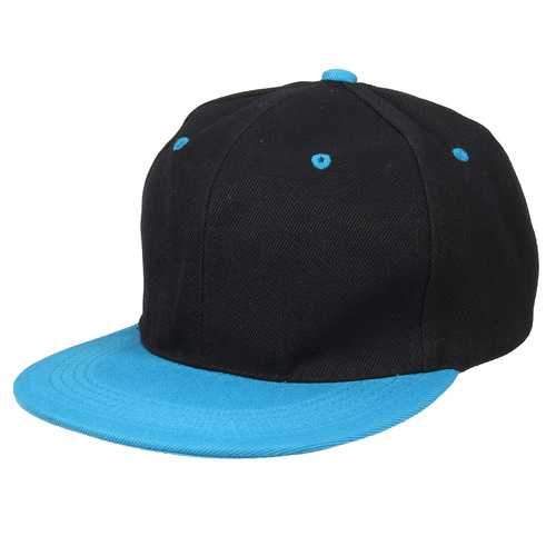Unisex Women Men Cotton Blend Hip-hop Baseball Cap Adjustable Flat Snapback Hat