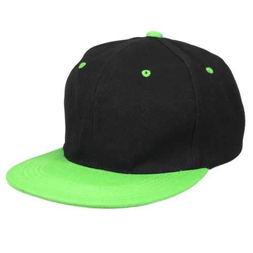 Unisex Women Men Cotton Blend Hip-hop Baseball Cap Adjustable Flat Snapback Hat