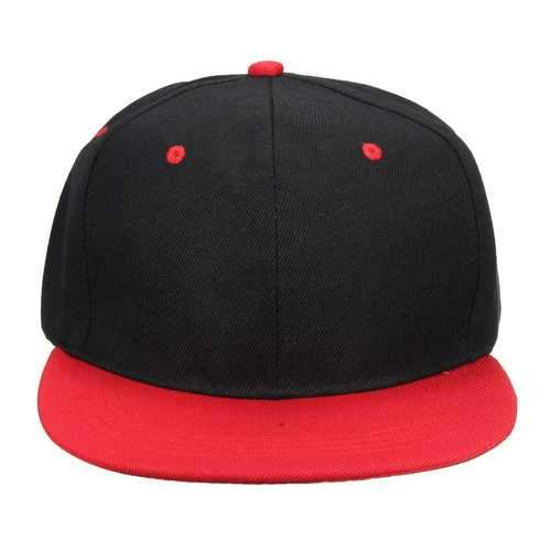 Unisex Women Men Cotton Blend Hip-hop Baseball Cap Adjustable Flat Snapback Hat