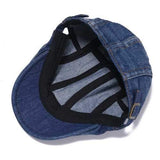 Unisex Men Women Denim Jeans Washed Newsboy Beret Hat