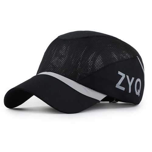 Unisex Polyester Mesh Baseball Cap Quick Dry Outdoor Sport Breathable Snapback Adjustable Hat