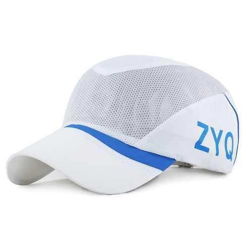Unisex Polyester Mesh Baseball Cap Quick Dry Outdoor Sport Breathable Snapback Adjustable Hat