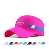 Unisex Polyester Quick Dry Breathable Baseball Cap Outdoor Sport Adjustable Buckle Snapback Hat