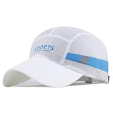 Unisex Polyester Quick Dry Breathable Baseball Cap Outdoor Sport Adjustable Buckle Snapback Hat