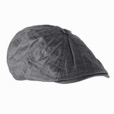 Men Cotton Octagonal Cap Outdoor Casual Plaid Newsboy Beret Painter Cap