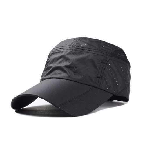 Unisex Nylon Mesh Hole Baseball Cap Outdoor Sport Quick Dry Breathable Hat For Men Women