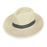 Men Women Polyester Straw Floppy Wide Brim Sun Hat